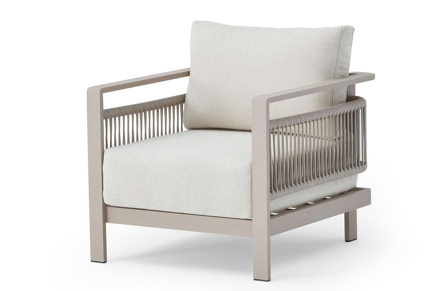Rome 4 - Piece Aluminum Outdoor Sofa Seating Group with Cushions