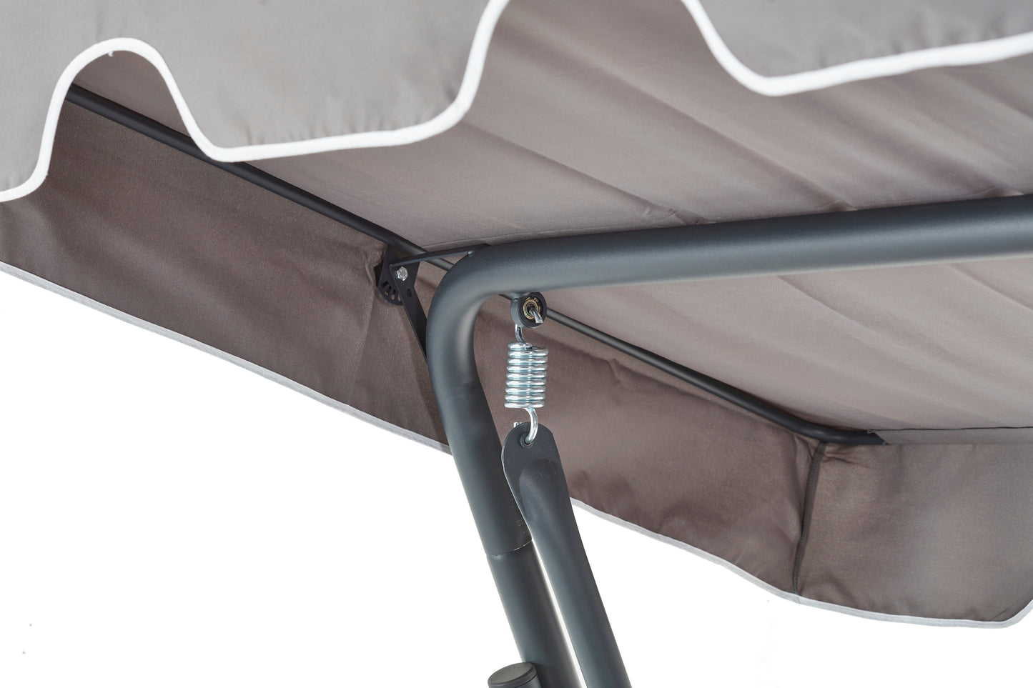 Tetto 2-Seat Porch Swing with Adjustable Backrest, Cushions, and Pillows Included