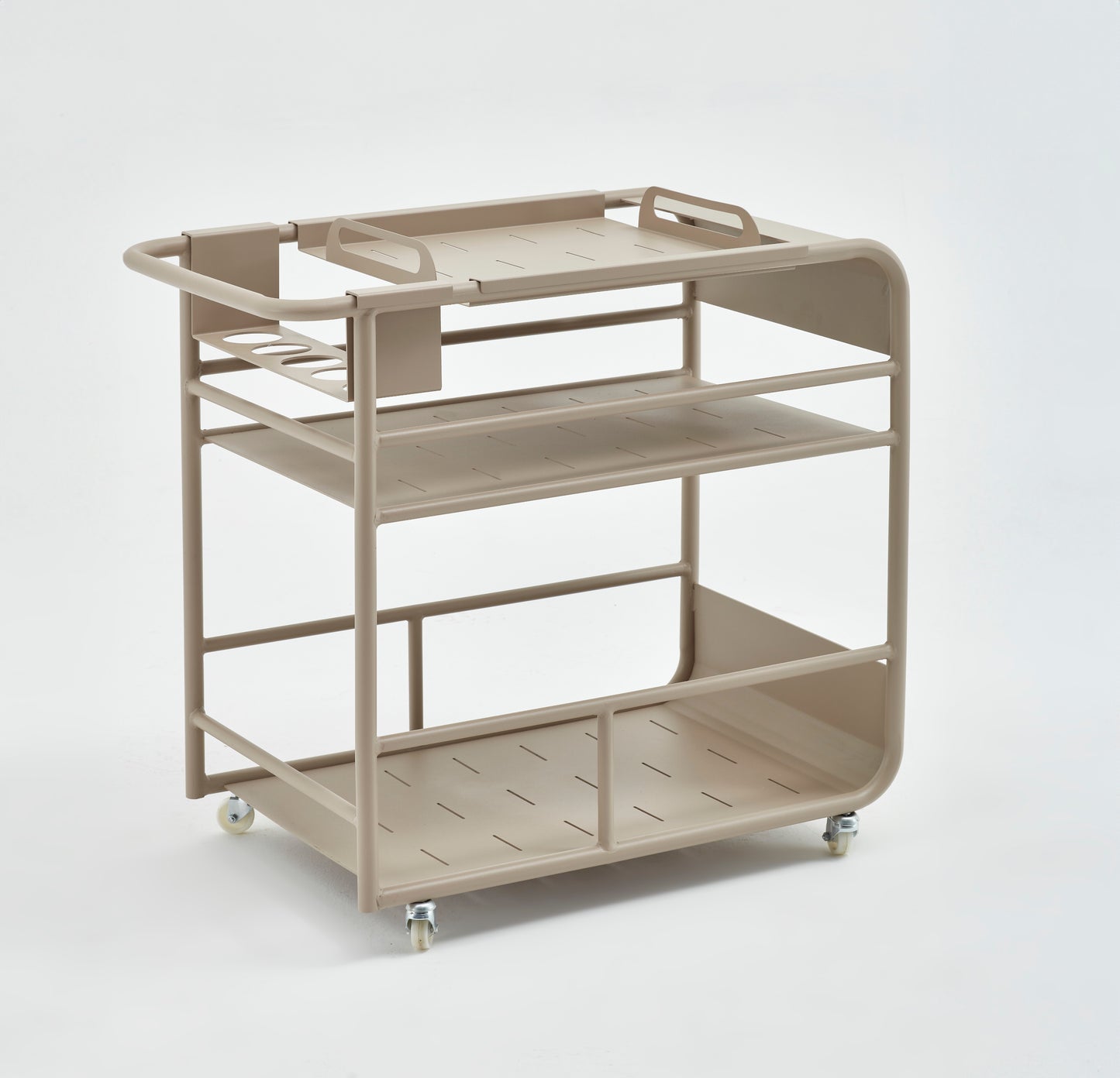 Elvira Aluminum Bar Cart by Ministro Furniture
