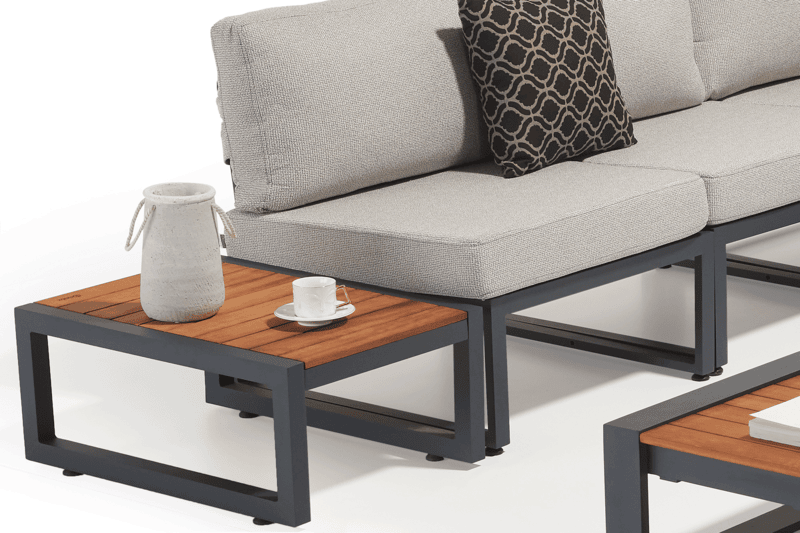 Temerario Aluminum Garden Balcony Corner Set