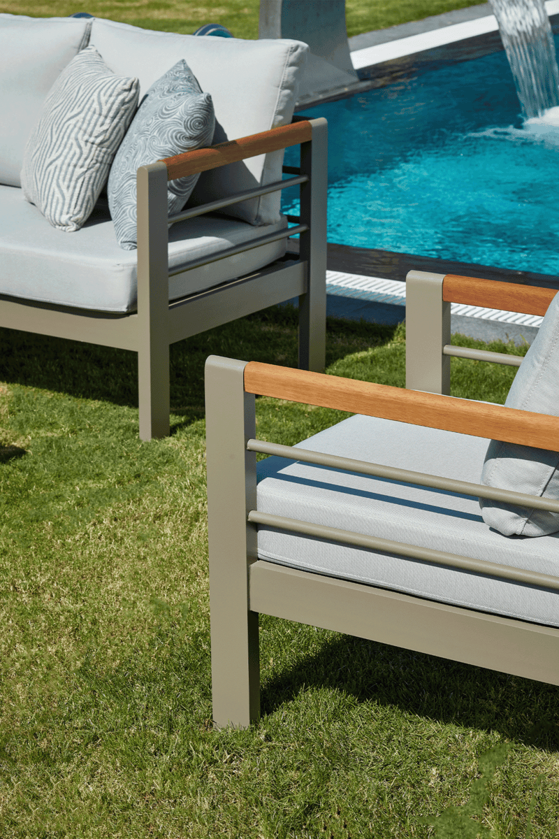Ravenna 4 - Piece Aluminum Sofa Seating Group with Cushions