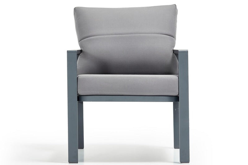 Sicilia Gray 4-Piece Aluminum Patio Set – Durable & Elegant