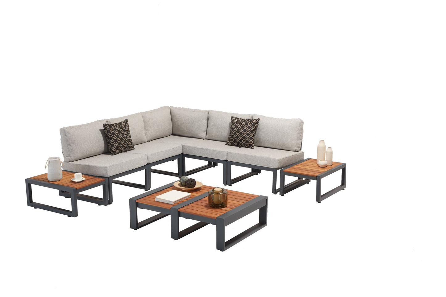 Temerario Aluminum Garden Balcony Corner Set