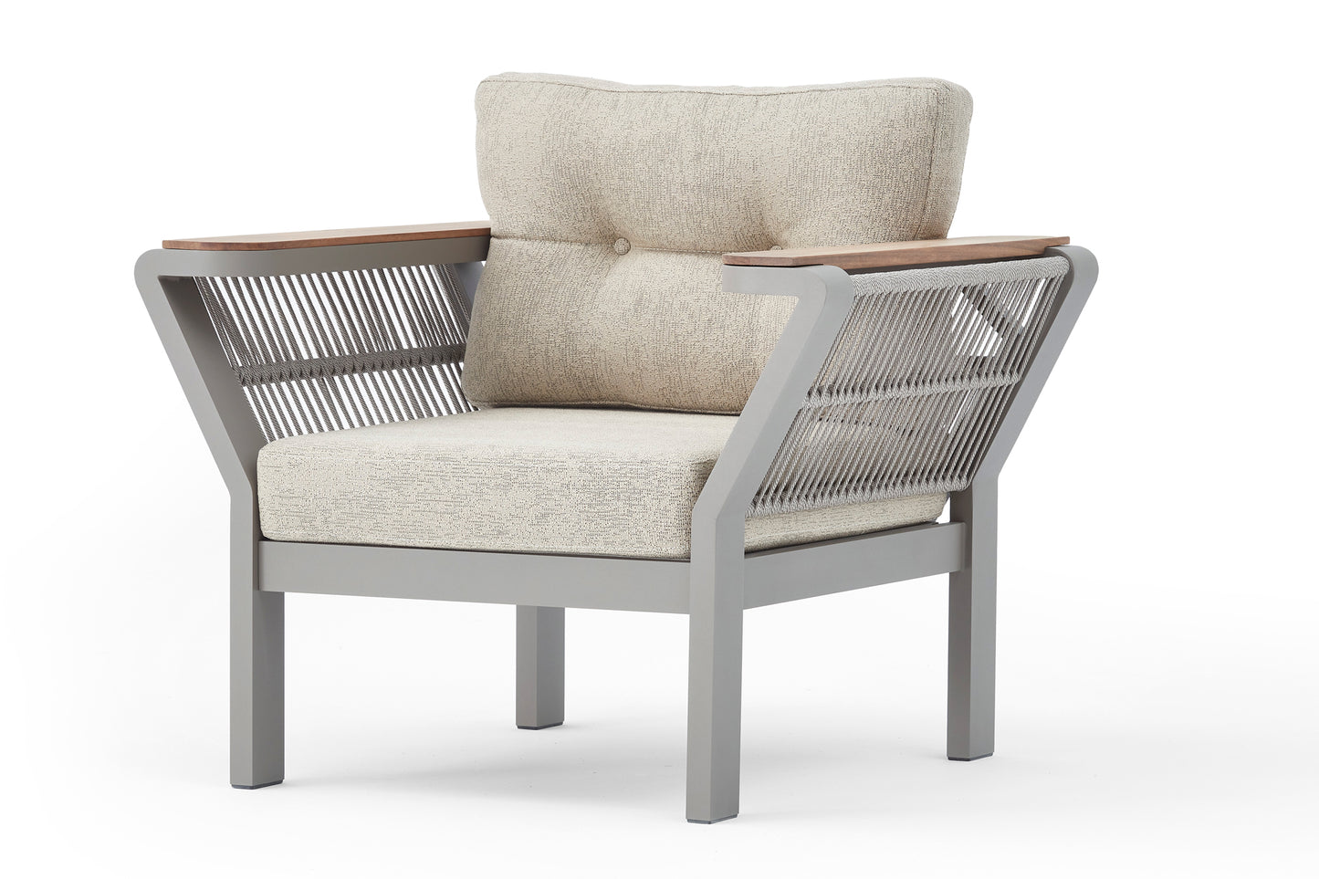 Vicenza Aluminum Garden Balcony Seating Group with Coffee Table