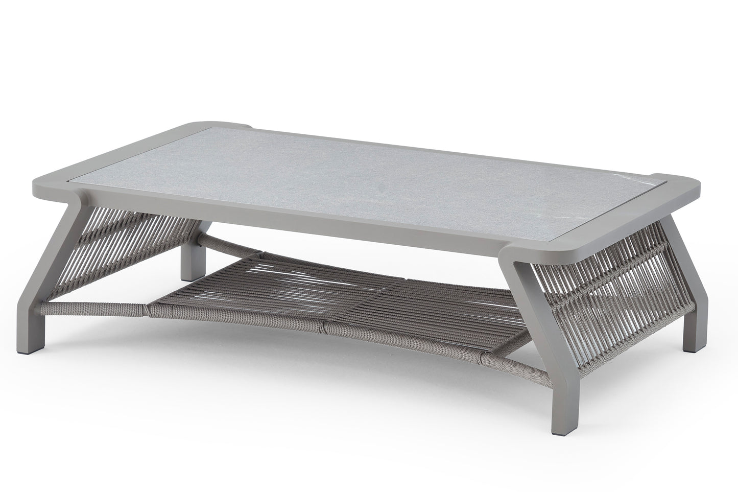 Vicenza Aluminum Garden Balcony Seating Group with Coffee Table