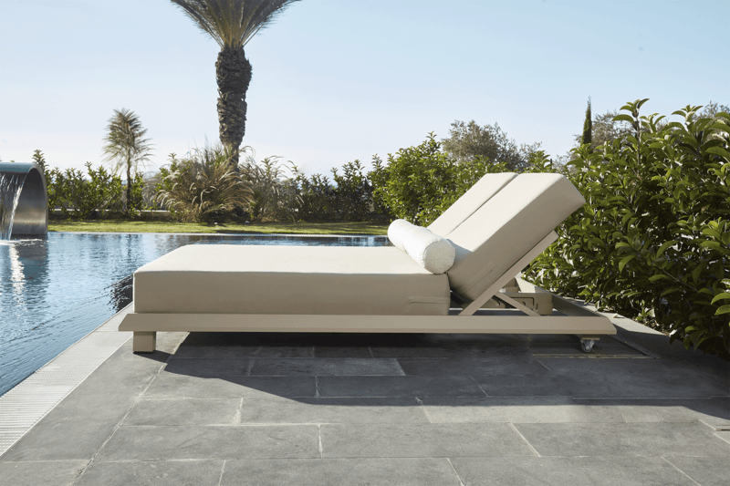 Mykonos Outdoor Aluminum Chaise Lounge