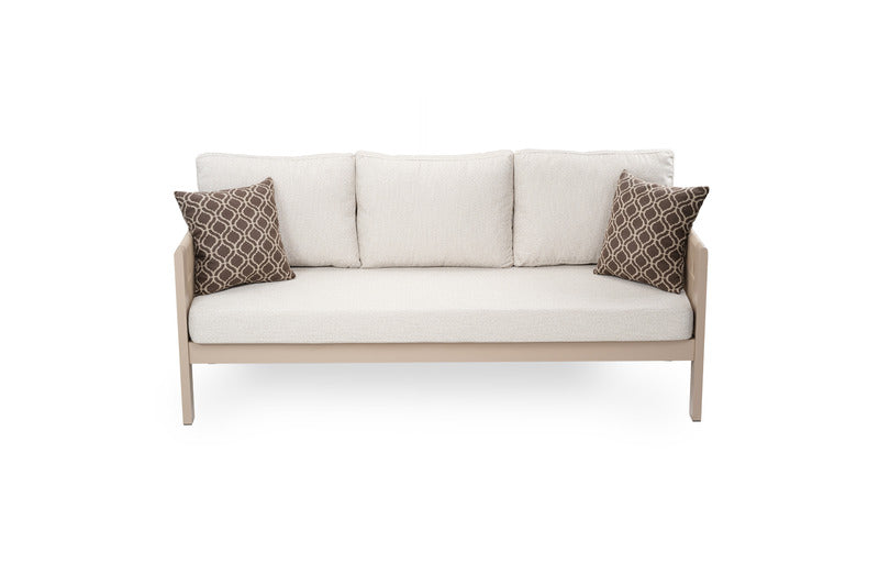 Melrose 4 - Piece Aluminum Sofa Seating Group with Cushions